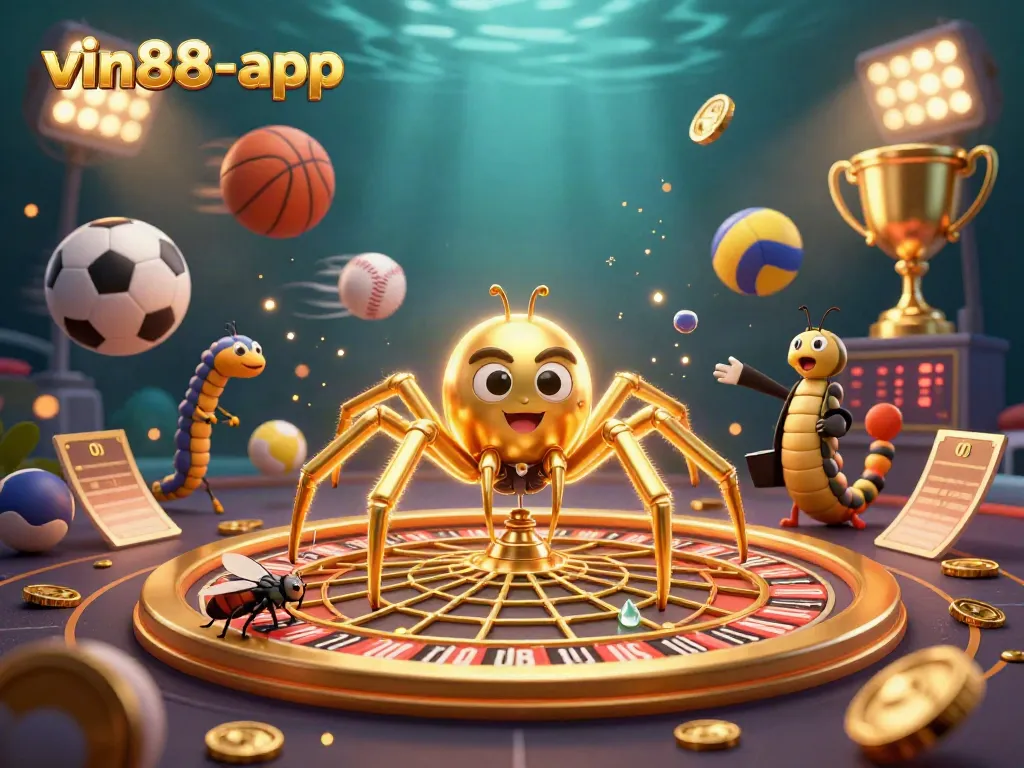 Engage in thrilling bets with vin88-app at the roulette wheel web, featuring unique gambling elements.